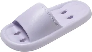 Women's Summer Beach Slides Sandals Non Slip House Slippers Indoor Outdoor Slim Sandals Shower Shoes for Women