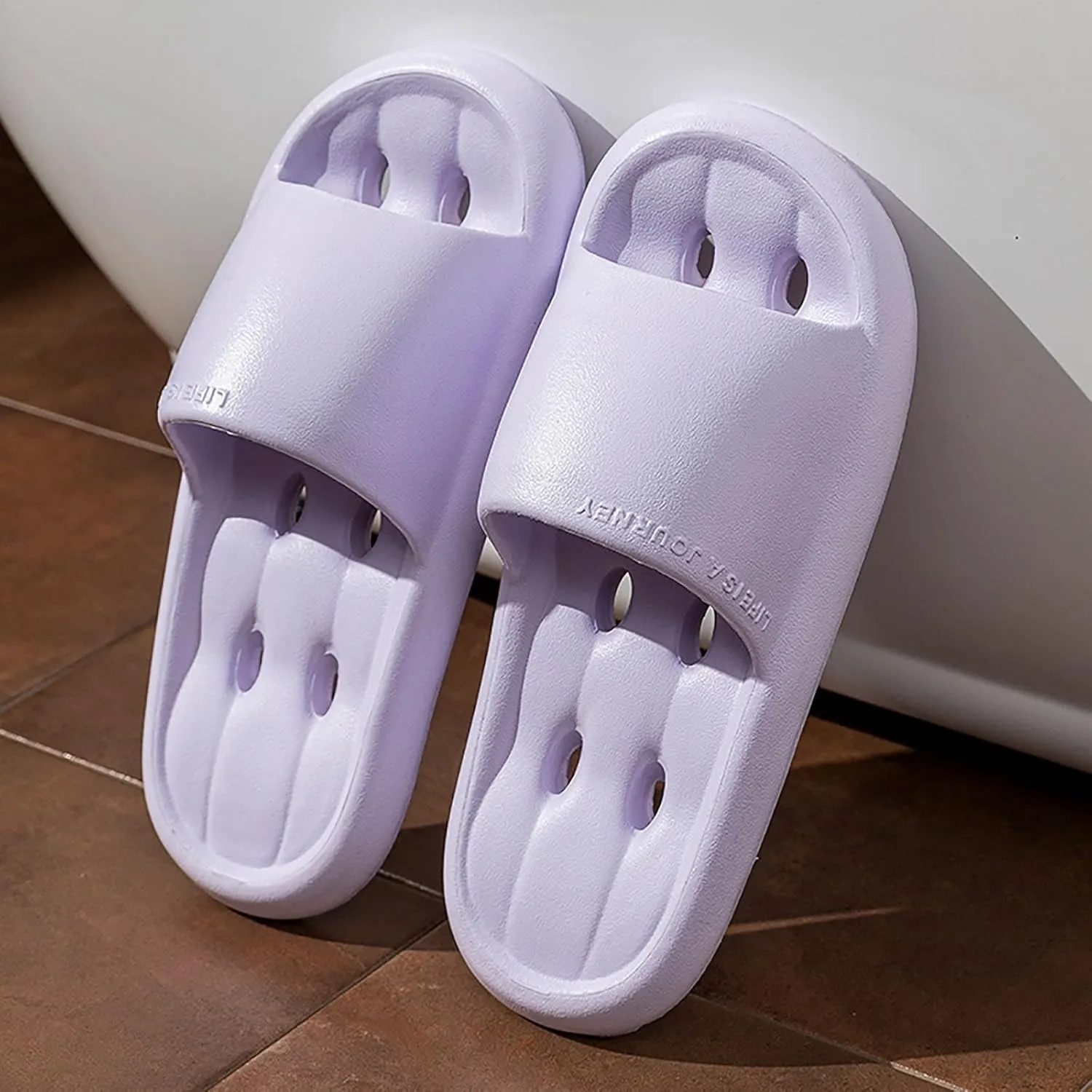 Women's Summer Beach Slides Sandals Non Slip House Slippers Indoor Outdoor Slim Sandals Shower Shoes for Women