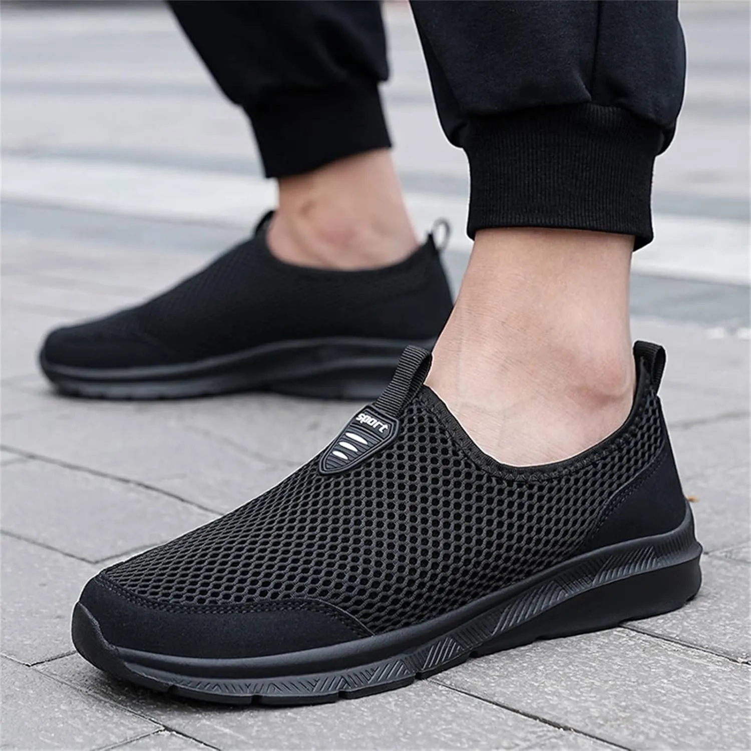 Women's Walking Shoes Cushion Comfortable Breeze Shoes Womens Tennis Shoes Slip On Business Casual Shoes Black Sneakers Steel Toe Tennis Shoe Casual Loafers