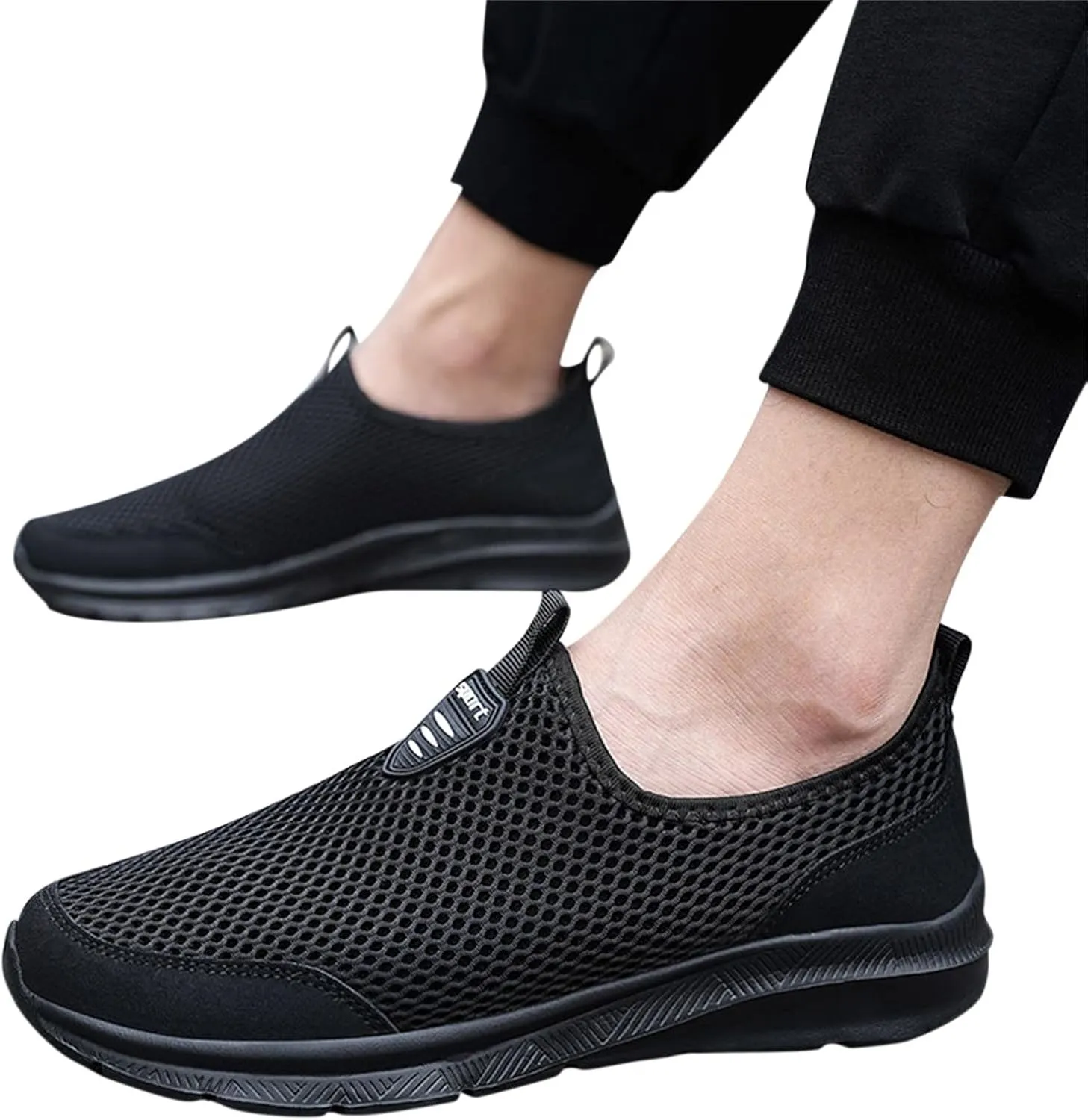 Women's Walking Shoes Cushion Comfortable Breeze Shoes Womens Tennis Shoes Slip On Business Casual Shoes Black Sneakers Steel Toe Tennis Shoe Casual Loafers