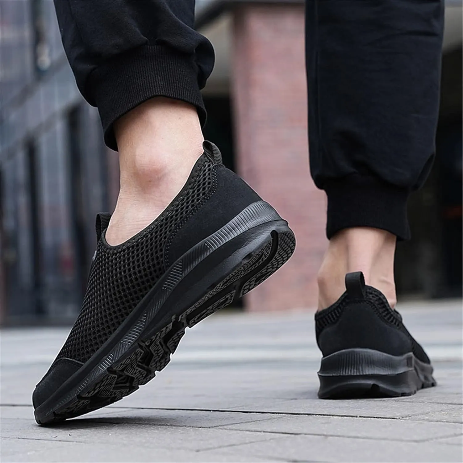 Women's Walking Shoes Cushion Comfortable Breeze Shoes Womens Tennis Shoes Slip On Business Casual Shoes Black Sneakers Steel Toe Tennis Shoe Casual Loafers