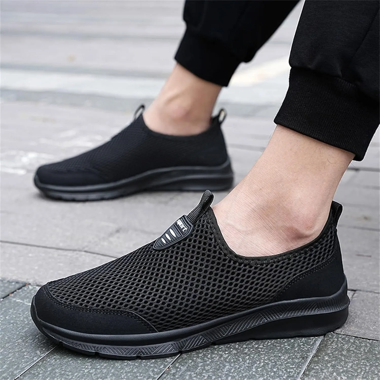 Women's Walking Shoes Cushion Comfortable Breeze Shoes Womens Tennis Shoes Slip On Business Casual Shoes Black Sneakers Steel Toe Tennis Shoe Casual Loafers