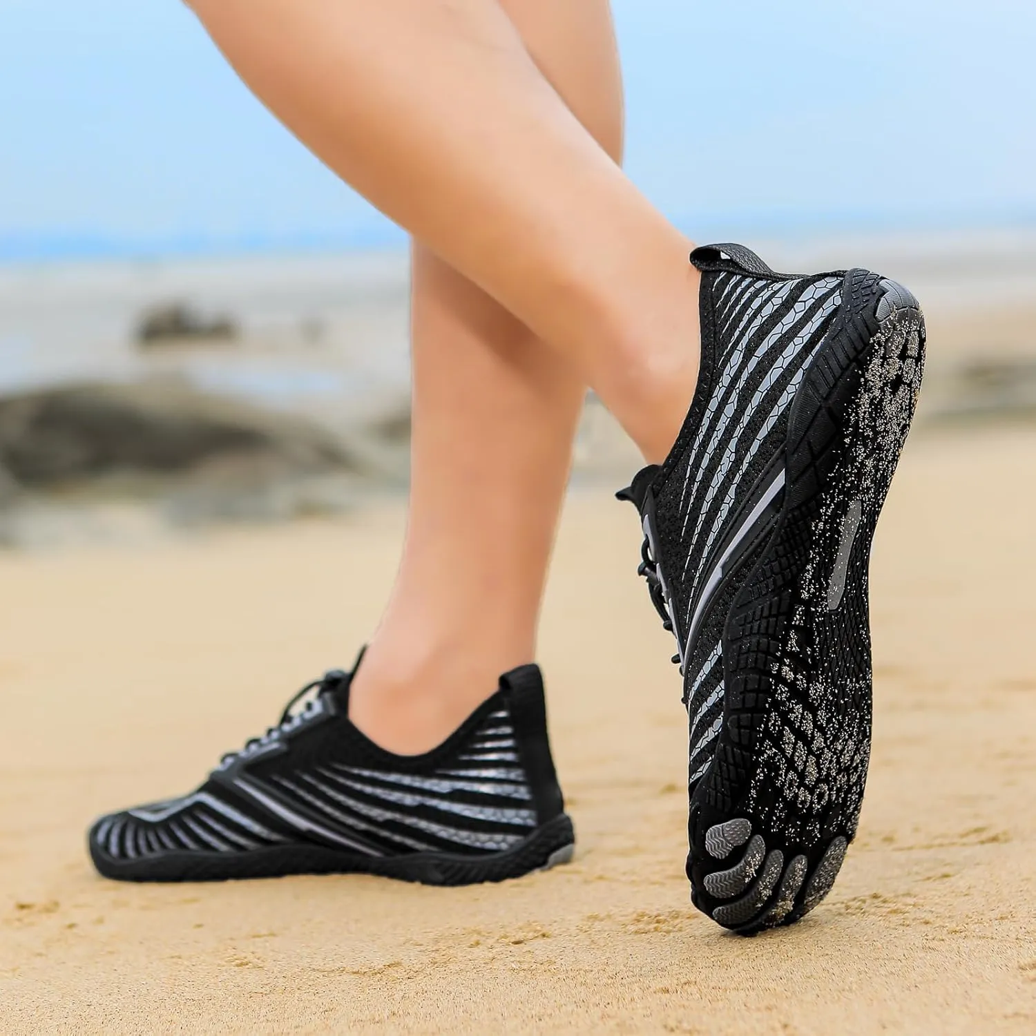 Women's Water Shoes, Men Barefoot Grounded Footwear Quick Dry Aqua Shoes for Unisex Hike Hiking Workout Beach Swimming