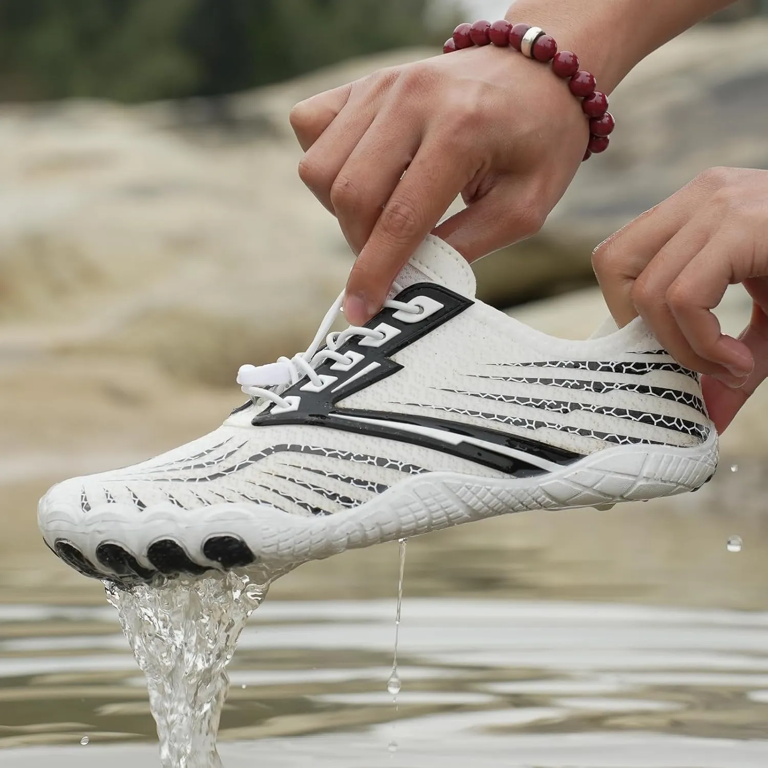 Women's Water Shoes, Men Barefoot Grounded Footwear Quick Dry Aqua Shoes for Unisex Hike Hiking Workout Beach Swimming