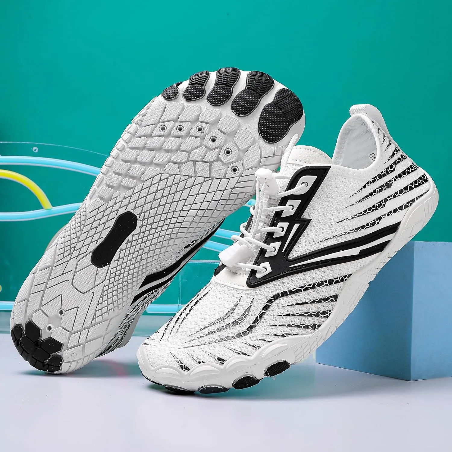 Women's Water Shoes, Men Barefoot Grounded Footwear Quick Dry Aqua Shoes for Unisex Hike Hiking Workout Beach Swimming