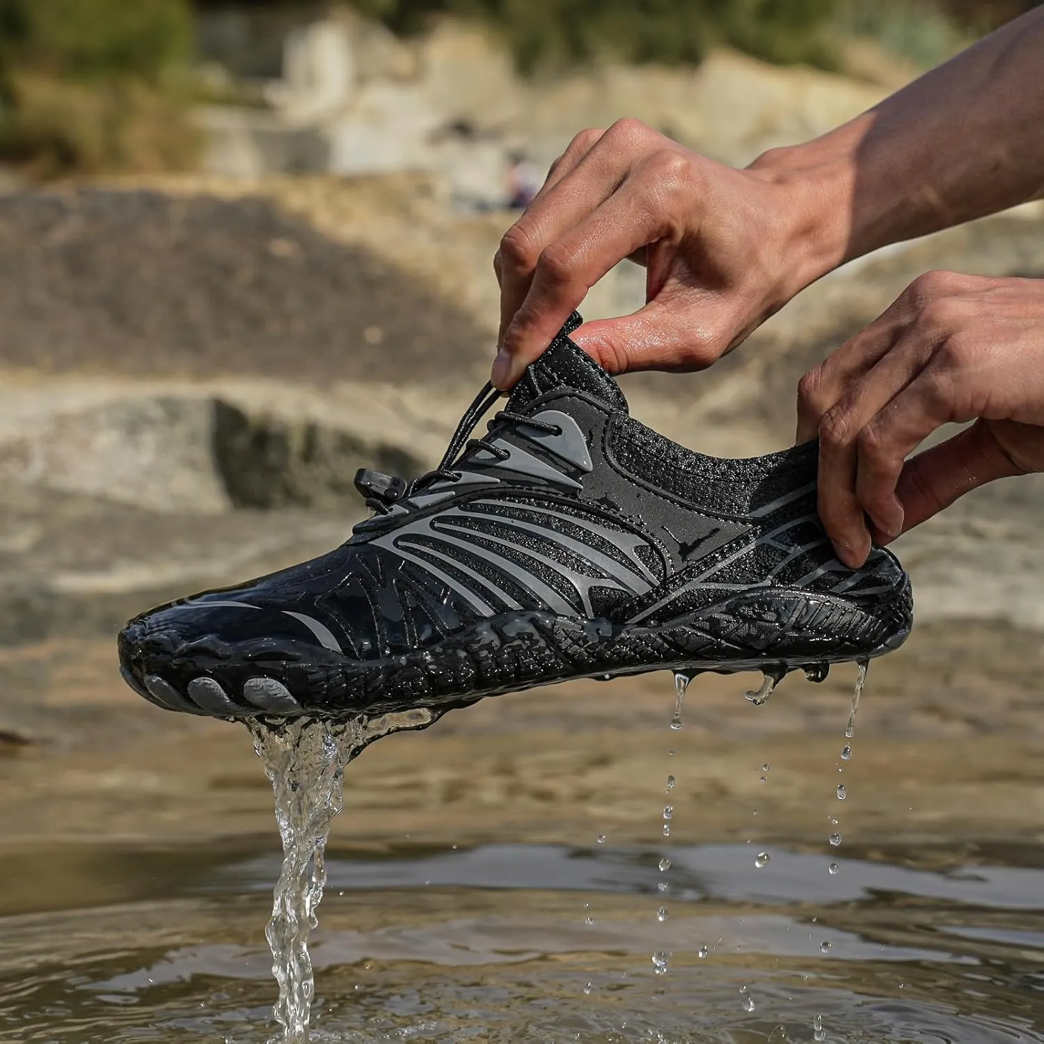 Women's Water Shoes, Men Barefoot Grounded Footwear Quick Dry Aqua Shoes for Unisex Hike Hiking Workout Beach Swimming