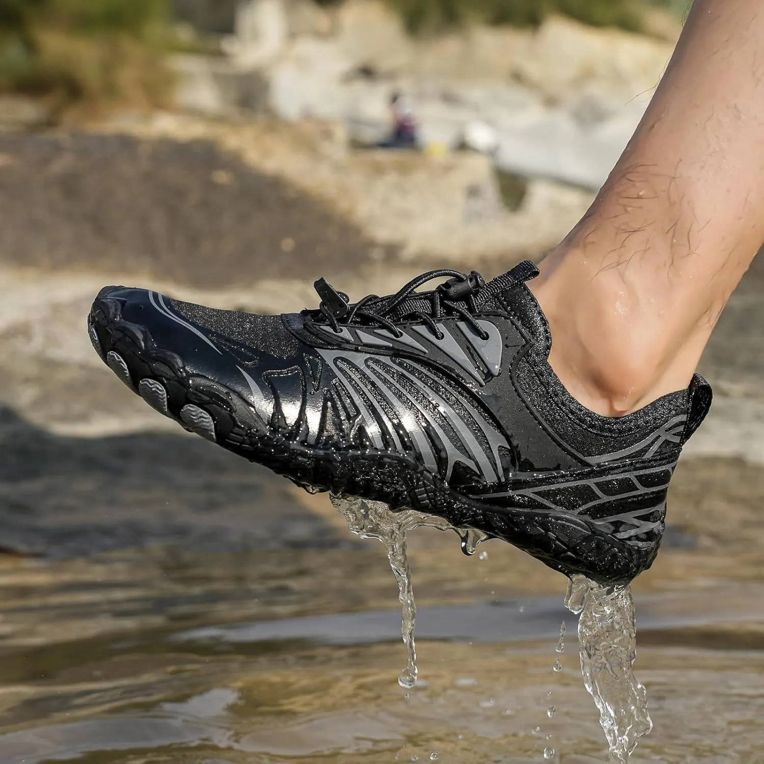 Women's Water Shoes, Men Barefoot Grounded Footwear Quick Dry Aqua Shoes for Unisex Hike Hiking Workout Beach Swimming