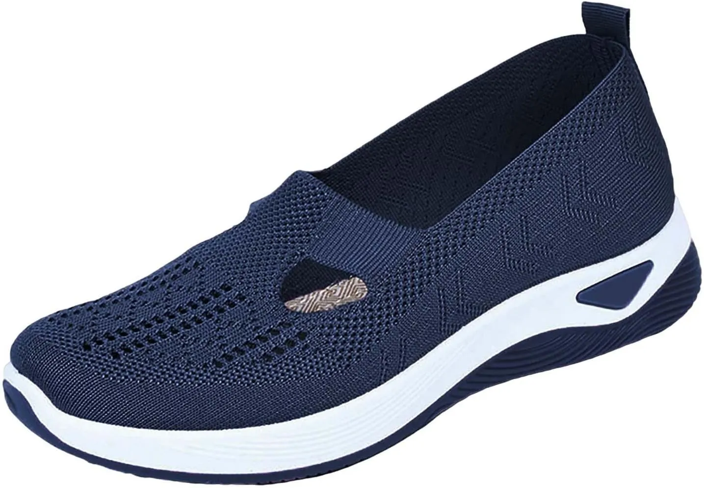 Women's Woven Orthopedic Breathable Soft Shoes Running Shoes for Women Comfortable Business Casual Shoes Chunky Sneakers Steel Toe Tennis Shoe Loafers Casual Slip On