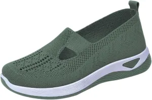 Women's Woven Orthopedic Breathable Soft Shoes Tennis Shoes Womens Sports White Casual Shoes Walking Sneakers Steel Toe Tennis Shoe Loafers Casual Slip On