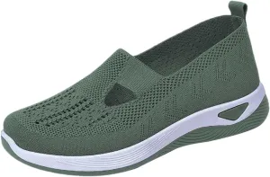 Women's Woven Orthopedic Breathable Soft Walking Womens Tennis Shoes Lether Shoes Dressy Casual Walking Sneakers Waterproof Tennis Shoe Loafers Shoe