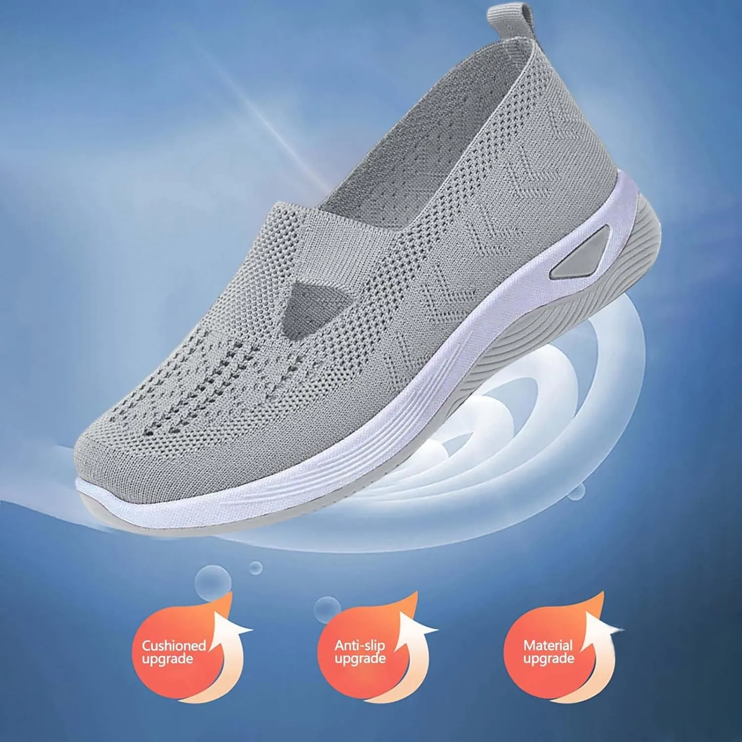 Women's Woven Orthopedic Breathable Soft Walking Womens Tennis Shoes Lether Shoes Dressy Casual Walking Sneakers Waterproof Tennis Shoe Loafers Shoe