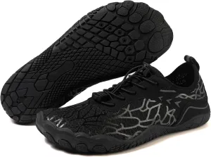 ZWRXW Hike Barefoot Shoes for Women Men Breathable & Non-Slip Athletic Footwear Wide Toe Water Shoes Quick-Dry Aqua Sock Barefoot Slip-On Soft Beach Aqua Sports Outdoor Shoe Hiking Walking Shoe